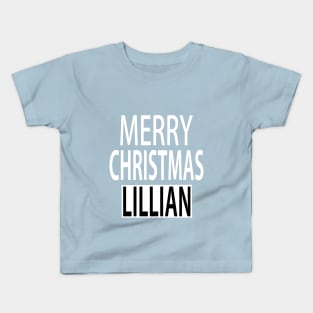 Merry Christmas Lillian Kids T-Shirt